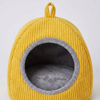 Medium Canvas Bird Nest Box, Warm Insulated Nest with Removable Pad, Hanging Winter Shelter for Small Parrots and Songbirds, 21x21x21cm Cube