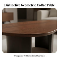 Irregular-Shaped Coffee Table Rustic Minimalism Artistic Household Furniture Minimalist and Aesthetic Statement Piece