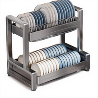 Rustproof stainless steel dish rack
