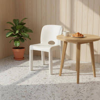 Modern Design Molded Plastic Chair Lightweight Molded Backrest Chair Stackable for Cafe, Dessert Shop