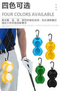 新款双位球套 硅胶高尔夫球收纳套双球套球具收纳套 golf球场配件