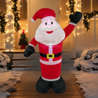 Christmas Inflatable Santa Secure Inflatable Santa Character Yard Decoration Stable Oversized for Lawn, Garden