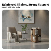 360 rotating bookshelf Space-Saving Design bookshelf Large Capacity for Children