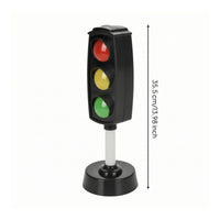 Freestanding Traffic Light Toy with Lights and Sounds Interactive Toy Traffic Indicator with Stand Portable Stop Light Model Compact for Children, Toddlers