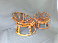 Handwoven Rattan Radar Chair for Newborn Photography Props