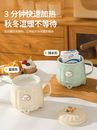 迷你多功能热奶泡茶杯炖煮电煮女生姜茶便携式加热保温烧水壶养生