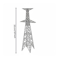 Electric Power Power-Line Tower Model CNC-Carved Lattice Tower Model Tapered
