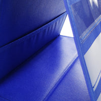 Foldable Fabric Desktop Display Stand with Pockets for Cards and Charts