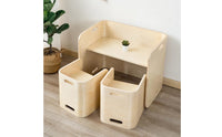 Curved Children's Desk  Multi-Use Wooden Children's Desk table Easy to Clean for Playroom