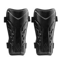2 Pieces Double Strap Leg Protectors Extended Coverage Soccer Leg Guards with Straps Hard Shell Sports Gear for Matches, Training