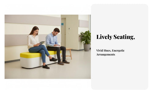 Combinable Sections Two-Tone Rectangular Ottoman Modular Design Commercial Furniture Comfortable Cushioning Public Seating High-Density Foam Cushion for Interior Designers, School Administrators, Lobby, Hospitality Environments