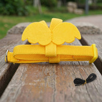 Small Bird Harness with Winged Pattern for Outdoor Bird Walking, Budgerigar Leash for Training, Cockatiel and Budgie Elastic Training Strap