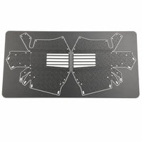 Protection Plates Stainless Steel Plates with Fasteners Heavy-Duty for RC Crawler Builders