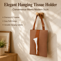 Hanging Tissue Dispenser, PVC Wall Mounted Dispenser, Bathroom Tissue Holder, Color Block Design, Hygienic & Space Saving