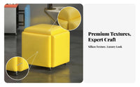 Padded Cube Stool Square Folding Stool Compact for Side Table