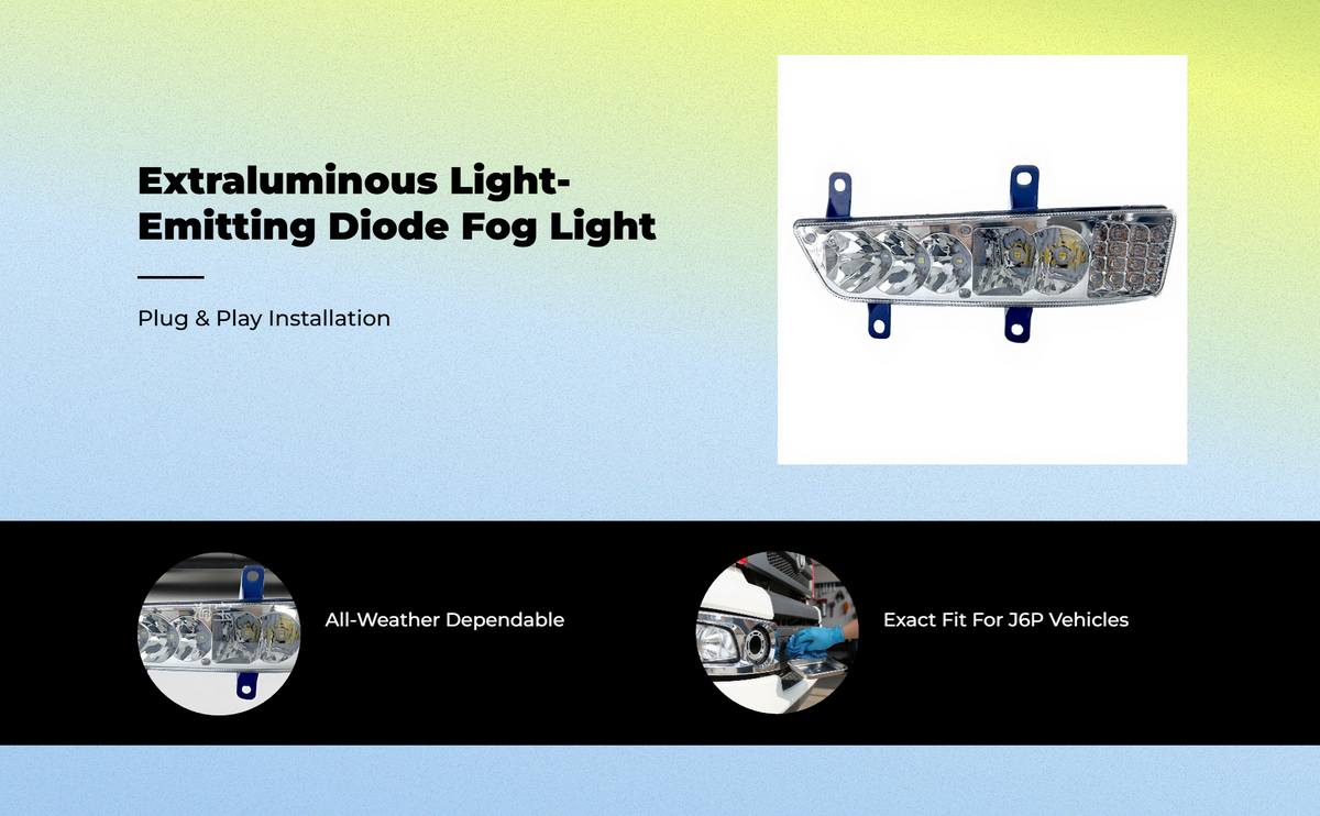 12V waterproof J6P front fog light