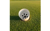 Perforated Base Golf Hole Cup Cylindrical Golf Green Insert White Putting Putting Target Cup Cover Plastic