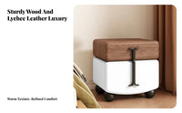 Rotating Cylinder End Table Modern Aesthetic Nightstand Minimalist Aesthetic Space-Saving Design for Adults, Home, Dormitory