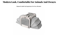 Collapsible Pet Carrier Foldable Expandable Pet Tote Adjustable Shoulder Strap