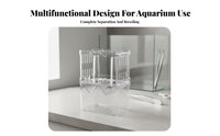 Double Tier Aquatic Hatchery Multifunctional Aquatic Habitat Separation Box Buoyant Guppy Breeder Connects to Aeration Device