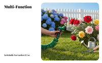 High Pressure Capable Coiled Garden Hose Easy Storage Coil Garden Hose Self-Retracting Gardening Equipment Kink-Resistant for Gardeners, Car Owners, Homeowners, Outdoor Cleaning, Yard, Patio