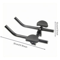 Cycle Handlebar Armrest Aluminum Alloy Clamp-on Handlebar Armrest Textured Grip Adjustable