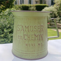 Iron Water Cup Flower Pot for Balcony and Terrace