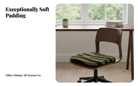 C-Shaped Shaped Seat Pad All Seasons Use Non-Slip Dining Chair Cushion Soft and Comfortable Cushiony Animal Print Chair Cushion for Office Workers