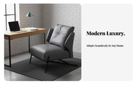 Curved Spine Armchair Light Luxury Aesthetic Lounge Chair Designer Inspired Modern Design for Office, Reception Area
