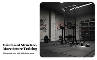 Multi-Functional Pull up Bar Station Multifunction Pull-up Station Non-Slip Grips Power Frame Stable Base for Calisthenics Athletes, Fitness Enthusiasts, Adults, Indoor, Strength Training, Garage