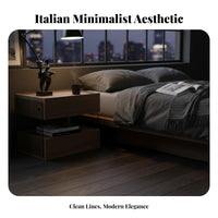 Sculptural End Table Minimalist Design Nightstand Light Luxury for Hotel, Office