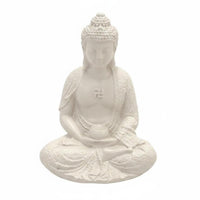 Seated Buddha Ornament Textured Hair Seated Buddha Statue Draped Robes