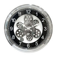 Gear Wall Clock Rustic Wall Clock with Moving Gears Classic for Cafe