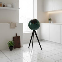 High Leg Trash Can With Lid Tripod Waste Bin Modern Standing Trash Can Sturdy Lidded Rubbish Bin Lightweight for Bedroom