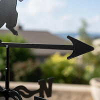 Cat Weathervane Decorative Metal Wind Vane Rust Resistant for Garden, Rooftop