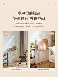 林氏生活木业折叠书桌子小户型租房家用简易办公电脑学生学习桌 【加宽款|白色】折叠电脑桌