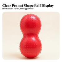 Raised Bumps Sensory Peanut Ball Two-Lobed Peanut Balance Ball Glossy for Children