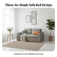Pull-extendable Sleeper Sofa two-in-singleUse Design Pull-extendable Sleeper Loveseat Space-Saving transformable Couch for Homeowners, Small Spaces, Living Room, Home Office
