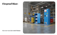 Fire-Resistant-Resistant Cabinet Double-Walled Construction Cabinet Fire Resistant Box for Lab Technicians, Professionals