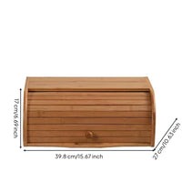 Hinged-Lid Bread Box Rounded side_panel Kitchen Organizer Rectangular