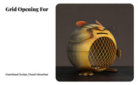 Creative Gift Metal Creature Cash Box Adorable Design Creature Piggy Bank Long-Lasting Construction for Children, Nursery, Desk, Bookshelf