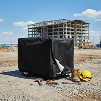 Vented Generator Cover Dustproof Portable Generator Particle Cover 420D Oxford Material Includes Storage Bag for Outdoor