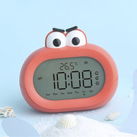 Big Mouth Alarm Clock USB Mini Rechargeable Bedside Glow Electronic Clock Student Children Creative Silent LED Digital Table Clock