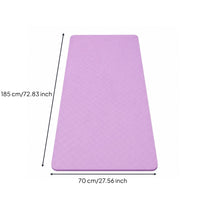 6mm Thick Exercise Mat with Carrying Strap Sturdy Exercise Mat with Mesh Bag Easy to Clean Cushioned for Stretching