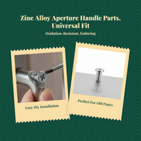 Aluminum UPVC window security handle
