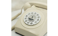 Retro-Style Audio Guest Book with Keypad Compact Vintage Audio Guestbook Classic Telephone with Handset Antique for Brides, Event Planners, Receptions