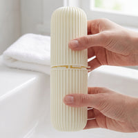 Portable Travel Toothbrush Holder and Mouthwash Cup Set