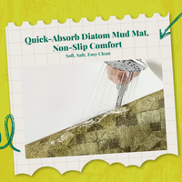 Diatomaceous Earth Bath Mat dries fast
