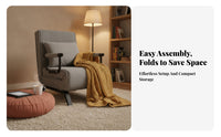 Convertible Sofa Bed Triple-Purpose Futon Couch Adjustable Backrest Sofa Chair for Sleeping Use