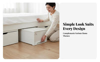Wheeled Under-Bed Container Space Saving Storage Drawer Large Capacity